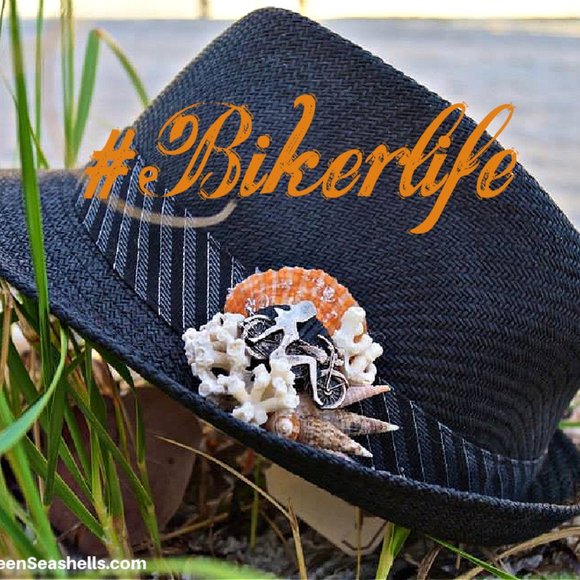 Unisex Black Biker Fedora Sun Hat main image 5
